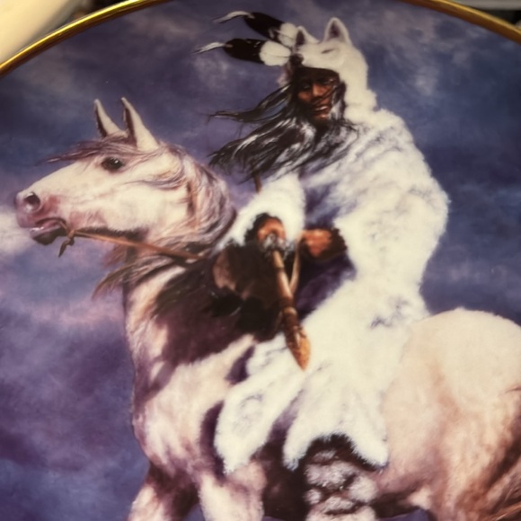 24k Gold Franklin Mint “Spirit Of The Night" Limited Edition Plate HA7469 - Picture 4 of 4